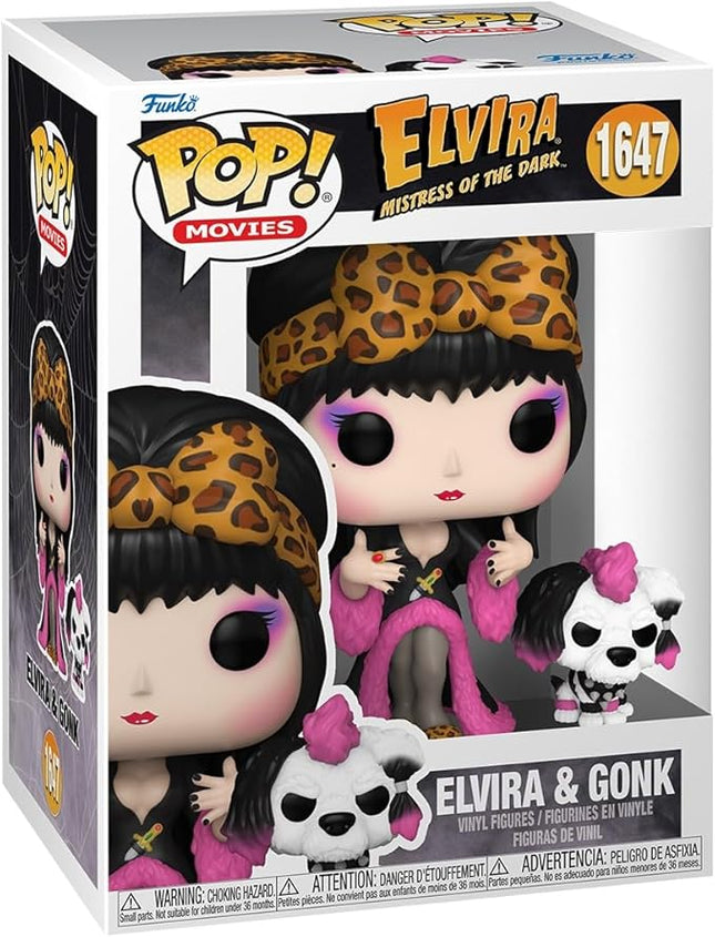 Funko POP! & Buddy: Elvira Mistress of The Dark & Gonk - Collectable Vinyl Figure - Gift Idea - Official Merchandise - for Kids & Adults - Horror Fans - Model Figure for Collectors and Display