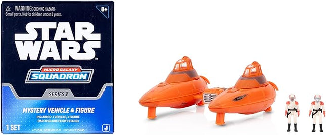Star Wars Micro Galaxy Squadron Cloud Car Mystery Bundle - 3-Inch and 2.5-Inch Vehicles with Accessories (Amazon Exclusive)