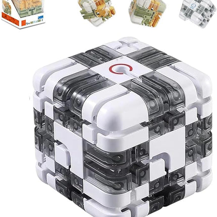 Large Labyrinth 3D Puzzle Maze Cube - Engaging Brain Teaser Toy, 3D Puzzle Maze Cube, Mazes Ball Puzzles for Logical Thinking(Bstyle,1set)