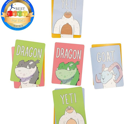 Yeti Slap - Hilarious and Competitive Card Game with Yetis, Best Card Games for Families, Adults, Teens, and Kids, Great Gift for Couples, 2-6 Players
