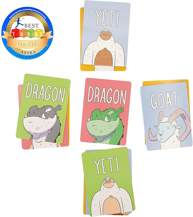 Yeti Slap - Hilarious and Competitive Card Game with Yetis, Best Card Games for Families, Adults, Teens, and Kids, Great Gift for Couples, 2-6 Players