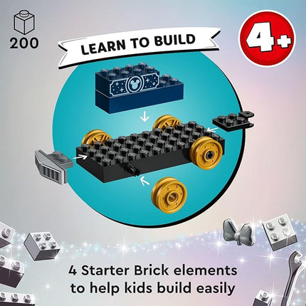 LEGO Disney 100 Celebration Train Building Toy 43212 Imaginative Play, Fun Birthday Gift for Preschool Kids Ages 4+, 6 Disney Minifigures: Moana, Woody, Peter Pan, Tinker Bell, Mickey & Minnie Mouse