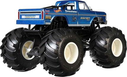 Hot Wheels Toy Monster Trucks, Die-Cast Bigfoot in+U53 1:24 Scale, Oversized Play Vehicle for Kids & Collectors