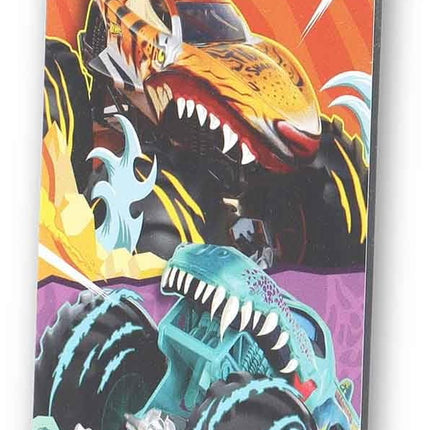 Hot Wheels Monster Trucks Vertical Metal Sign - Fun Hot Wheels Wall Decor for Kids' Bedroom or Play Room