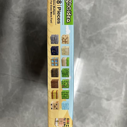 Large Magnetic Blocks Kids Toys, Sensory Learning Toys, Mine Magworld Building Craft, Desert Construction Set, 1“ Magnetic Building Cubes, Game Gift for 3+ Year Old Boys Girls