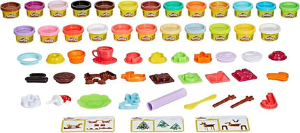Play-Doh Holiday Advent Calendar for Kids 3 and Up, 24 Day Countdown, Multiple Surprise Gifts Behind Each Door, Arts & Crafts