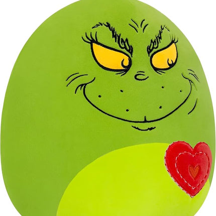Squishmallows Original 12in Grinch with Heart – Official Jazwares Plush (Medium-Sized)