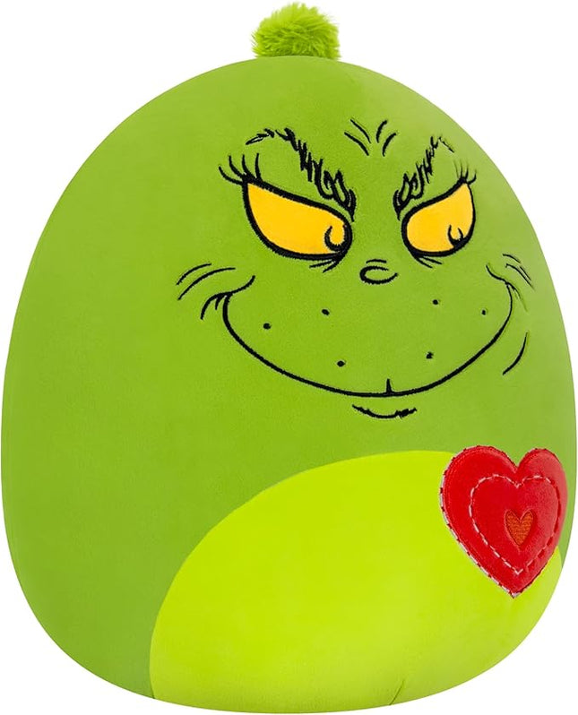 Squishmallows Original 12in Grinch with Heart – Official Jazwares Plush (Medium-Sized)