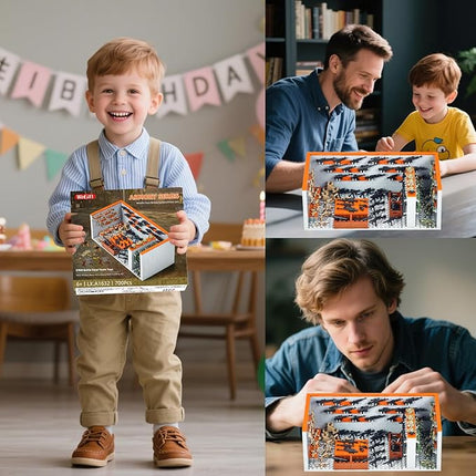 700 Piece Armory Building Set,WW2 Military Base Army Equipment Building Kit,STEM Battle Swat Team Toys,Weapon Pack Military Equipment Gear Sets,Christmas Birthday Gifts for Boys,Teens,Adults