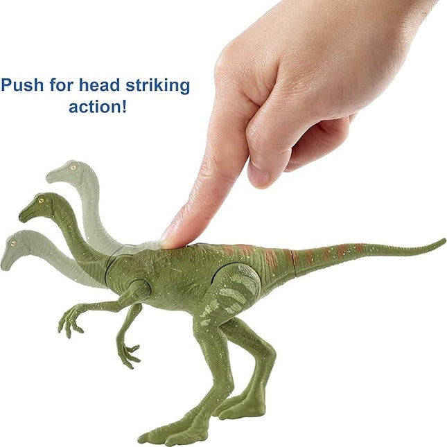 Mattel Jurassic World Camp Cretaceous Fierce Force Dinosaur Action Figure, Gallimimus Dino Toy with Movable Joints, Realistic Sculpting & Single-Strike Motion