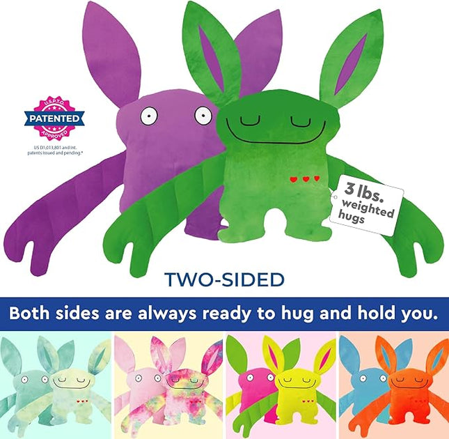 Weighted Plush Toy – Machine Washable Calming Stuffed Animal for Kids – Arms and Body are Weighted to Give a Realistic Hug – Soft Companion for Playtime, Naptime & Travel (Shin)