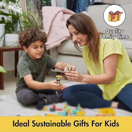 The Off Bits InfoBit Build Your Own Robot Toy Construction Set, Educational Gift STEM Activities Learning Kit, Creative Build and Play Model Kit Steam Toys for 6 7 8 9 10+ Year Old Boys & Girls