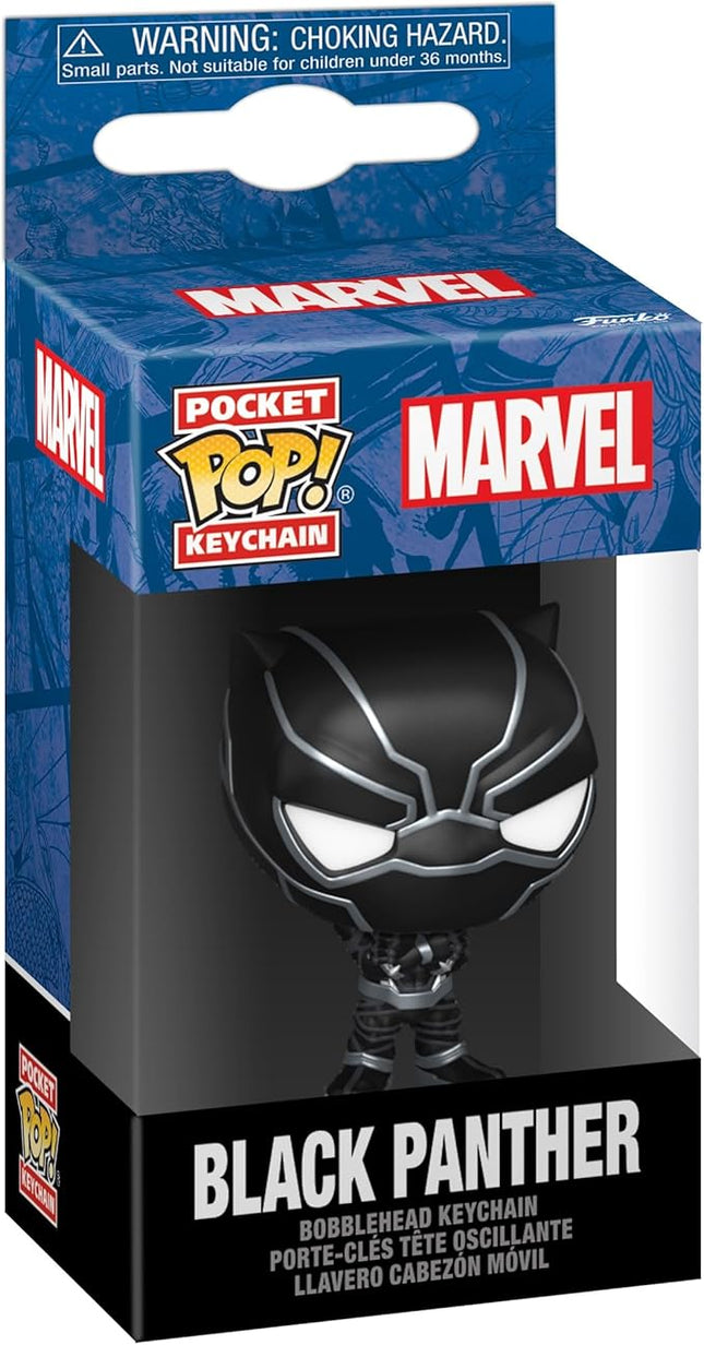 Funko POP! Keychain: Marvel - Black Panther - Marvel Comics Novelty Keyring - Collectable Mini Figure - Stocking Filler - Gift Idea - Official Merchandise - Comic Books Fans - Backpack Decor