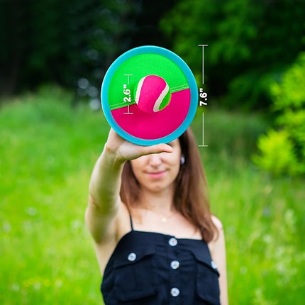 Ayeboovi Kids Toys Toss and Catch Ball Set with 6 Paddles 3 Balls Outdoor Games for Kids Beach Pool Yard Games Toys for 3-12 Years Old Boys Girls Kids Adults Family Birthday Gift Stocking Stuffers