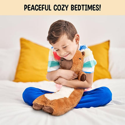 Capybara Microwavable & Weighted Stuffed Animals - Unscented Heatable Plush Doll, Cute Capybara Plush Toys Gifts for Girls Boys and Kids, Happy Fuel