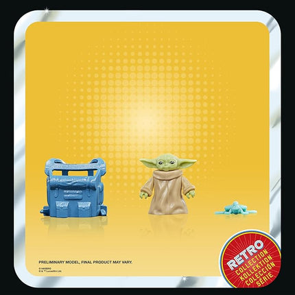 STAR WARS Retro Collection Grogu, The Book of Boba Fett 3.75 Inch Collectible Action Figures, Ages 4 and Up