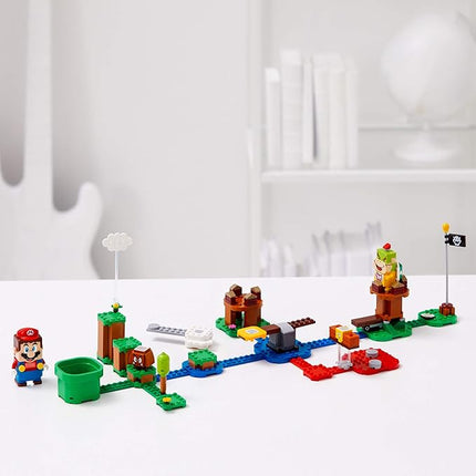 LEGO Super Mario Adventures with Mario Starter Course Set, Buildable Toy Game, Birthday Gift for Super Mario Bros. Fans and Kids Ages 6 and Up with Interactive Mario Figure and Bowser Jr., 71360