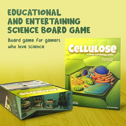 Cellulose: A Plant Cell Biology Game | Mensa Recommended Strategic & Entertaining Game to Learn Photosynthesis, DNA & Biochemistry | Educational STEM Board Game for Families, Students & Teachers