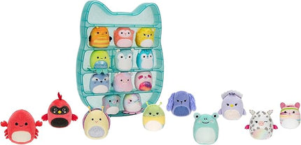 Squishville by Original Squishmallows Play and Display Storage - Twenty 2-inch Plush Included with 4 Exclusives - Hang or Stand Display Case