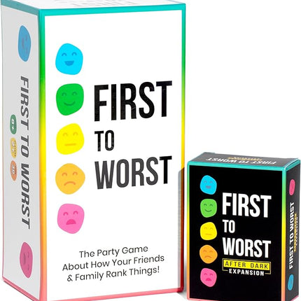 Party Game + After Dark Expansion Set - The Card Game About How Your Friends & Family Rank Things - Adult Card Game for College Students, Groups & Fun Parties with Polarizing Priorities