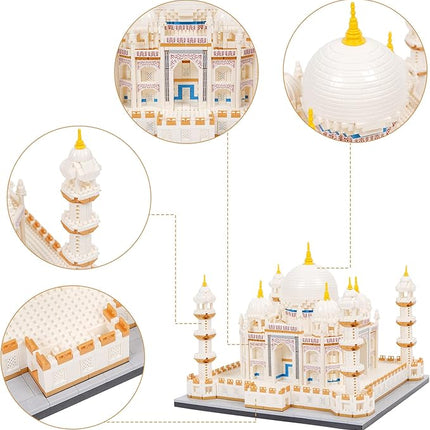 Micro Mini Blocks Architecture Taj Mahal Model Building Blocks Set Architecture Collection (4036 PCS)