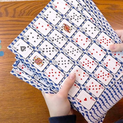 Regal Games - Poker Keeno Bulk Game Set - Includes 36 Two-Sided Boards, 600 Scoring Chips, 1 Deck of Standard Poker Cards - 72 Unique Board Layouts- Casino Night Card Game- Compatible w Poker Keno