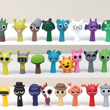 RZM Action Figures Mystery Box, Collectible Toy Figures for Kids & Adults, Mini Dolls for Home Desk Decor, Party Favors, Birthday Gifts for Boys and Girls (24Pcs)