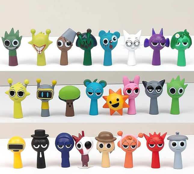 RZM Action Figures Mystery Box, Collectible Toy Figures for Kids & Adults, Mini Dolls for Home Desk Decor, Party Favors, Birthday Gifts for Boys and Girls (24Pcs)