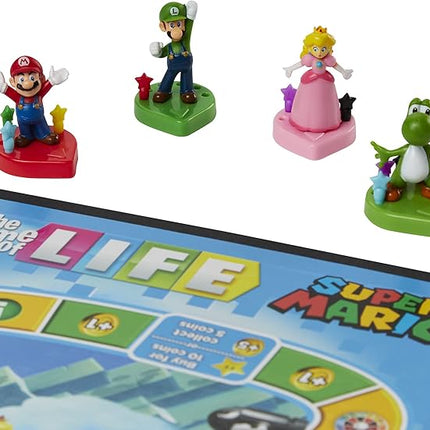 Hasbro Gaming The Game of Life: Super Mario Edition Board Game for Kids Ages 8 and Up, Play Minigames, Collect Stars, Battle Bowser