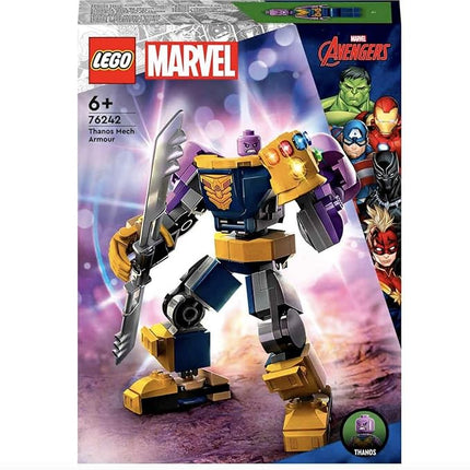 LEGO 76242 Marvel Mechanical Thanos Armor, Avengers Collector's Set, Building Toy with Infinity Glove for Children from 6 Years