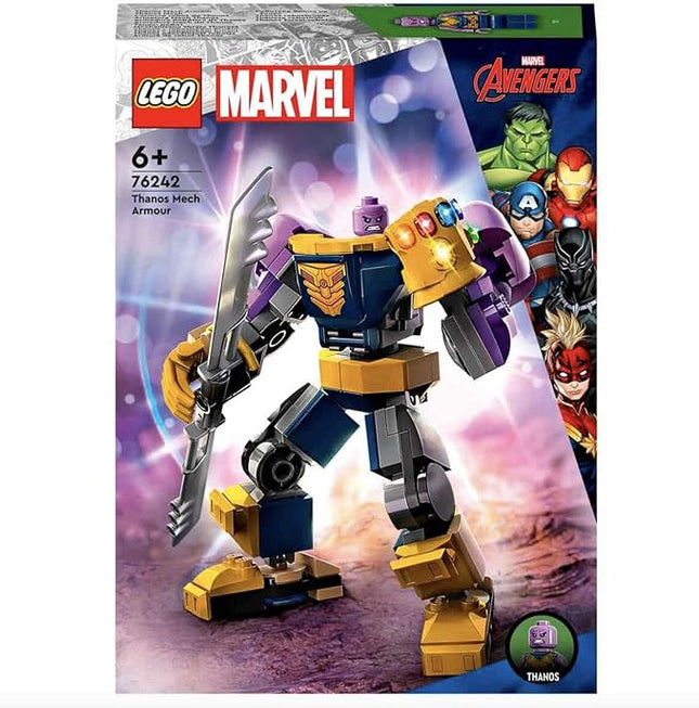 LEGO 76242 Marvel Mechanical Thanos Armor, Avengers Collector's Set, Building Toy with Infinity Glove for Children from 6 Years