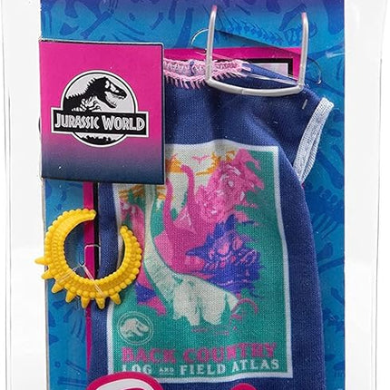 Barbie Fashions Complete Looks 3 of Doll Clothes Inspired by Popular Brand Roxy, Complete Look with Outfit & Accessories Dolls, Gift for Kids 3 to 8 Years Old