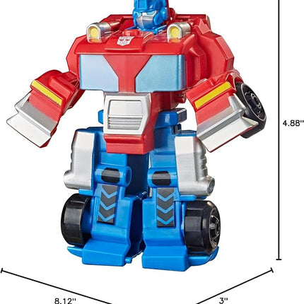 Transformers Playskool Heroes Rescue Bots Academy Team Optimus Prime, 4.5-Inch Action Figure, Kids Converting Robot Toy, Ages 3+ (Amazon Exclusive)