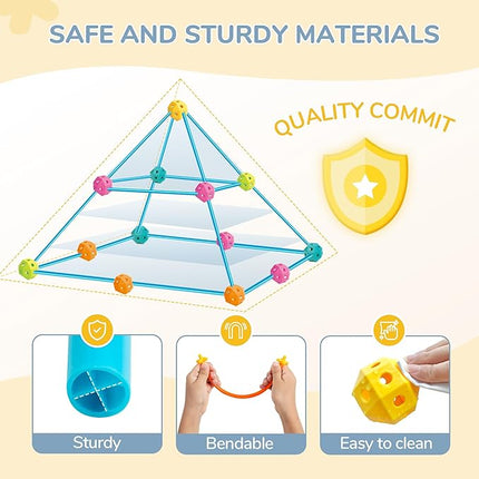 Curipeer Fort Building Kit for Kids 8-12 3-8 T Creative Stem Building Toys Indoor and Outdoor Kids' Construction Fun Toys for 3-12 Years Old Boys and Girls 340 Pcs