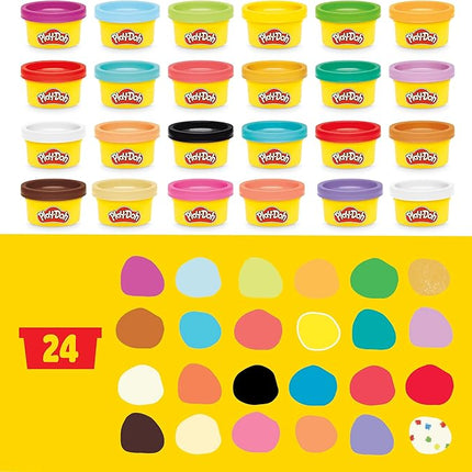 Play-Doh Holiday Advent Calendar for Kids 3 and Up, 24 Day Countdown, Multiple Surprise Gifts Behind Each Door, Arts & Crafts