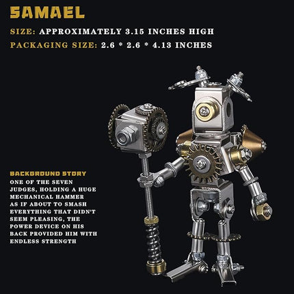 3D Metal Puzzle for Adults, Metal Model kit, combinable 3D Puzzle, 3D Mechanical Saint Puzzle, Fun DIY Assembly - The Best Gift for Men