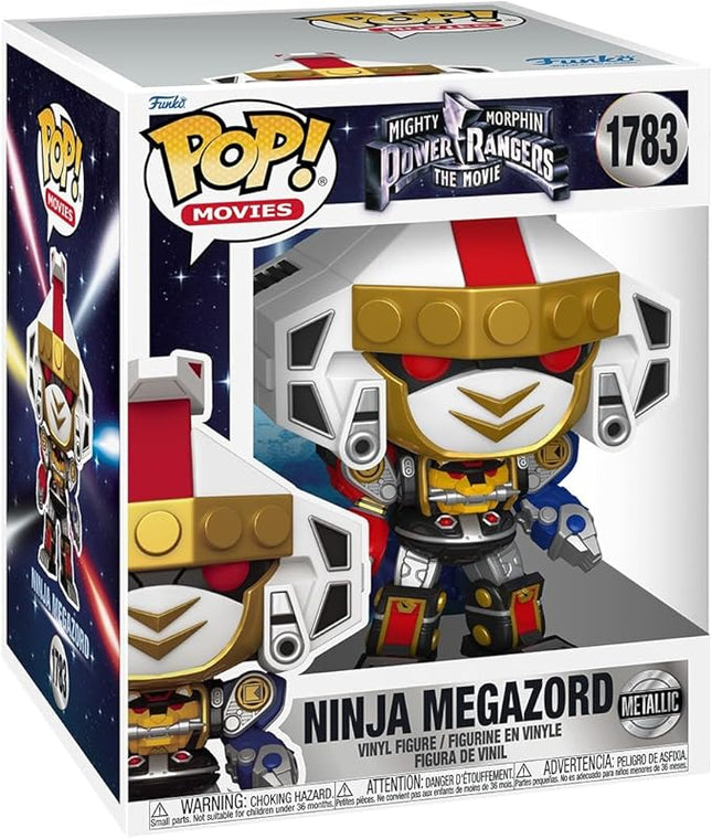 Funko Pop! Super: Mighty Morphin Power Rangers: The Movie - Ninja Megazord - Metallic - Power Rangers Movie - Collectable Vinyl Figure - Gift Idea - Official Merchandise - Toys for Kids & Adults