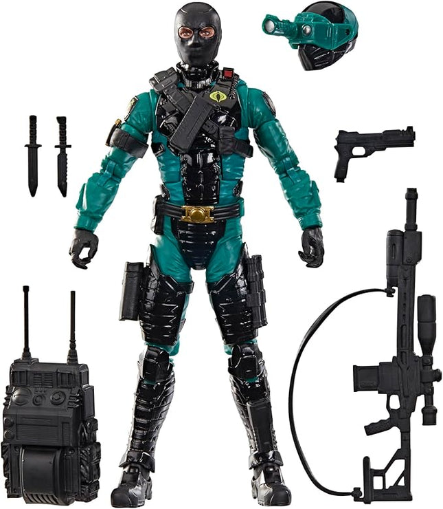 G.I. Joe Classified Series #187, Night-Viper, Collectible 6 Inch Action Figure with 7 Accessories