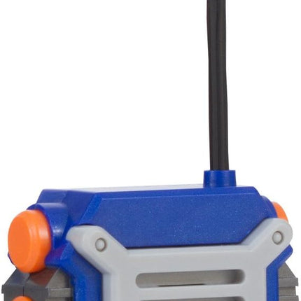 Nerf Walkie Talkie for Kids Fun at The Touch of A Button, Set of 2, 1000' Range by Sakar, Rugged Pair Battery Powered Gray Blue & Orange