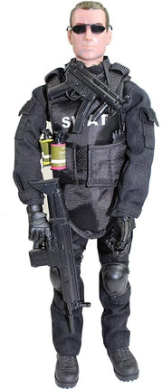 12" Action Figures Toy 1:6 Stand Bendable Soldier Figure Model Toy ( SWAT )