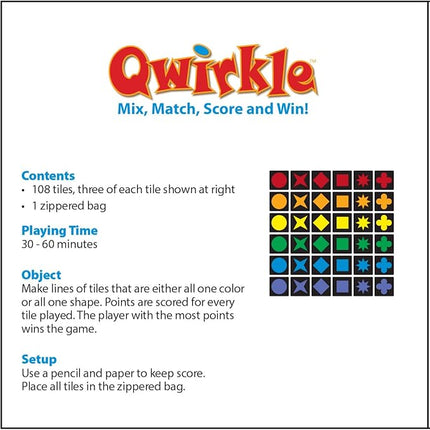 MindWare Travel Qwirkle Board Game