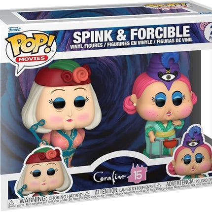 Funko Pop Movies: Coraline 15th Anniversary - Spink & Miss Forcible 2-Pack - Collectable Vinyl Figure - Gift Idea - Official Merchandise - Toys for Kids & Adults - Cartoon/Animation Fans