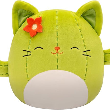 Squishmallows Original 8-Inch Ms. Miss Green Cactus Cat - Official Jazwares Plush (Little)