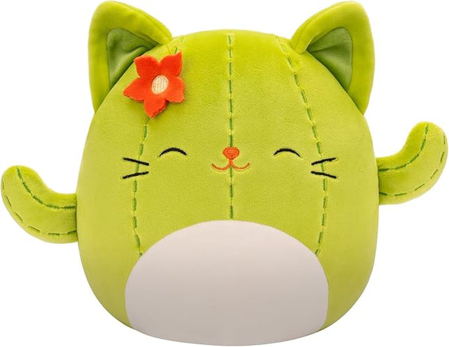 Squishmallows Original 8-Inch Ms. Miss Green Cactus Cat - Official Jazwares Plush (Little)