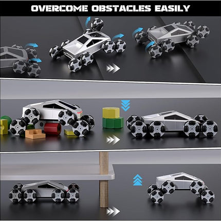 8WD Remote Control Car, 2.4GHz 360° Rotating Stunt RC Car with LED Lights and Music, 1:16 Drift Climbing Toy for Kids, Christmas Birthday Gift for Boys Aged 6-14