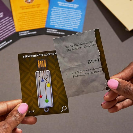 Clue Escape: The Midnight Hotel Board Game, Clue Escape Room Game, 1-Time Solve Mystery Games, Family Games for Ages 10+, 1-6 Players, 90 Mins. Avg.