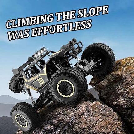 1/8 20IN Alloy RC Truck 2.4G All Terrain Large Remote Control Car Racing Car Off-Road Climbing Vehicle Buggy Boy Toy Gifts for Children and Adults Black