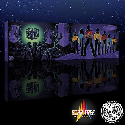 Nerf LMTD Star Trek Starfleet Type 3 Phaser Motorized Blaster with Lights & Sounds, Starfleet Type 2 Phaser, 7 Elite Darts