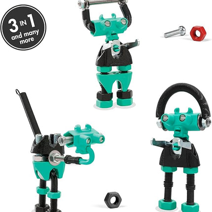 The Off Bits BabaBit Build Your Own Robot Toy Construction Set, Educational Easter Gift STEM Activities Learning Kit, Creative Build and Play Model Kit Steam Toys for 6 7 8 9 10+ Year Old Boys & Girls