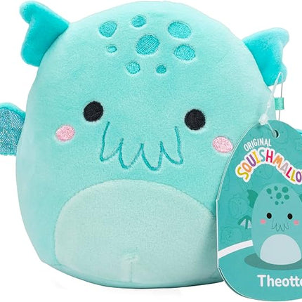 Squishmallows Original 5-Inch Theotto The Cthulhu - Official Jazwares Little Plush - Collectible Soft & Squishy Mini Stuffed Animal Toy - Gift for Kids, Girls & Boys